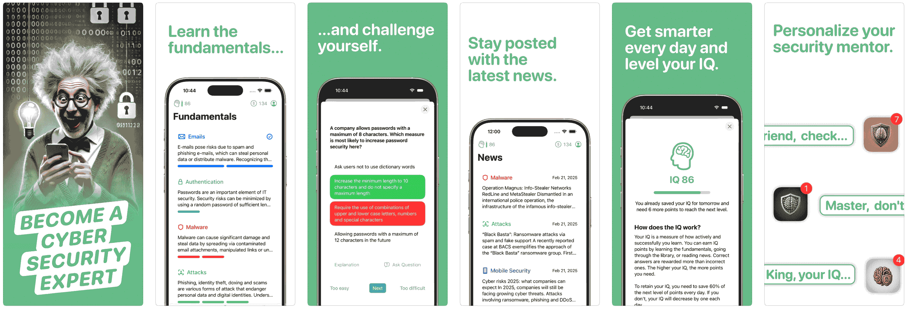 SecureMind – kostenlose iOS App landscape